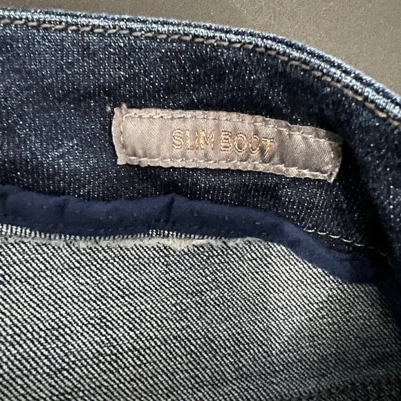 Melissa McCarthy Seven7 Slim Boot Slimming Whiskering Blue Jeans | Plus Size 18 - Picture 5 of 12